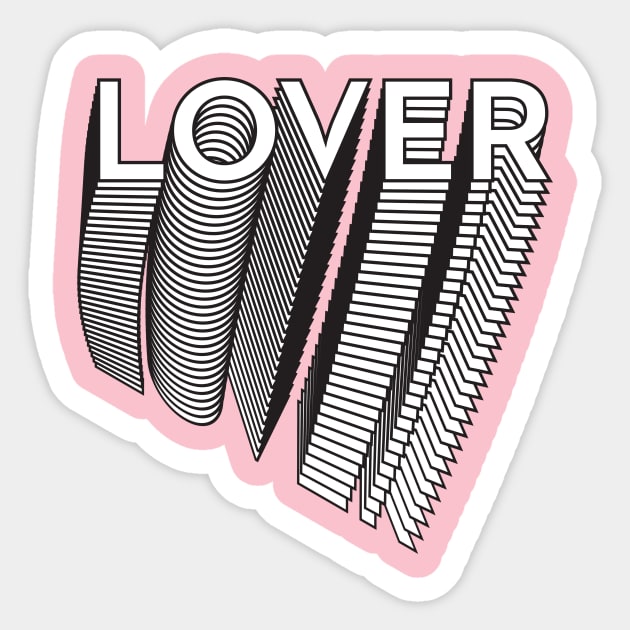 Lover 04 Sticker by Julia Newman Studio